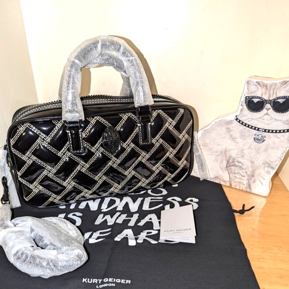 Kurt Geiger Handbags - NWT Kurt Geiger Black Kensington Duffle Bag